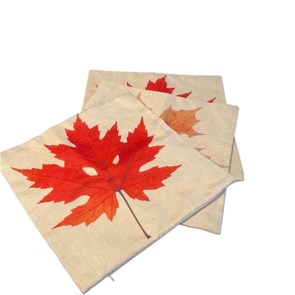 Beautiful Fall Decor Cushion Covers 17” x 17”